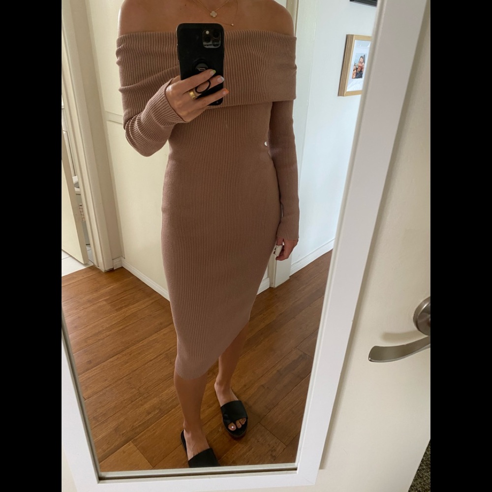 Cara Santana x Apt 9 off the shoulder midi dress